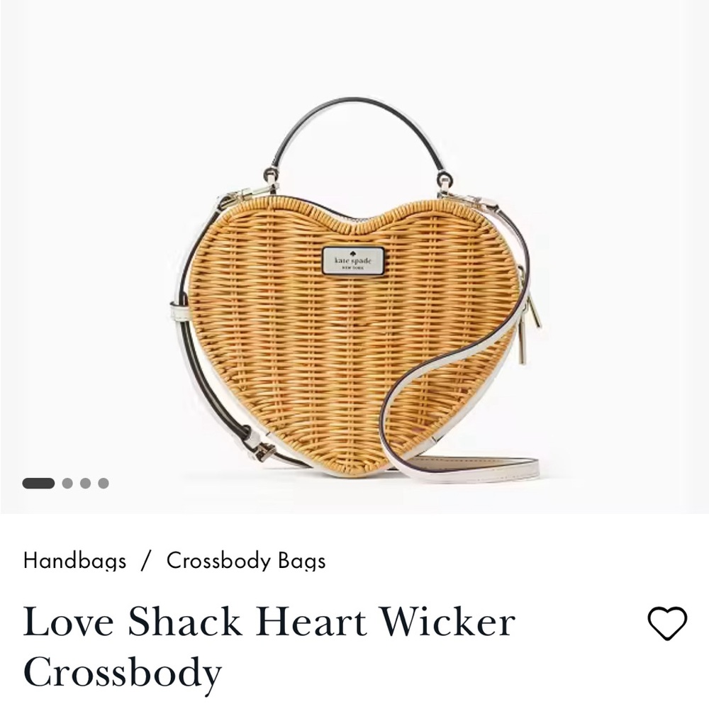 EUC. Kate Spade Wicker Heart Bag